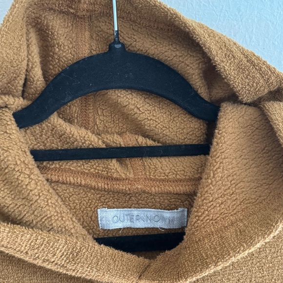 OUTERKNOWN Terry Cloth High Tide Pullover Hoodie Mustard Size Medium - Picture 8 of 8